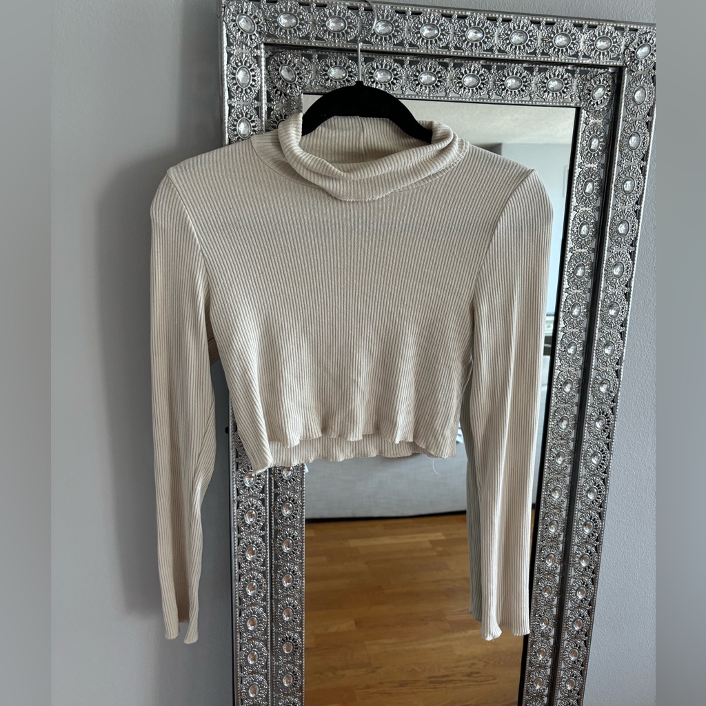 Aritzia Wilfred Cropped Turtle Neck